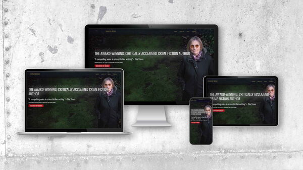 Webdesign von Paul Jackson: Preisgekrönte britische Autorin Danuta Reah