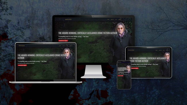 Webdesign von Paul Jackson: Preisgekrönte britische Autorin Danuta Reah