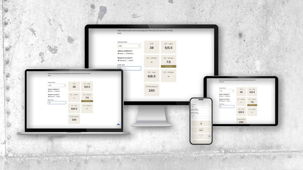 Web design by Paul Jackson: Shoe Size Converter